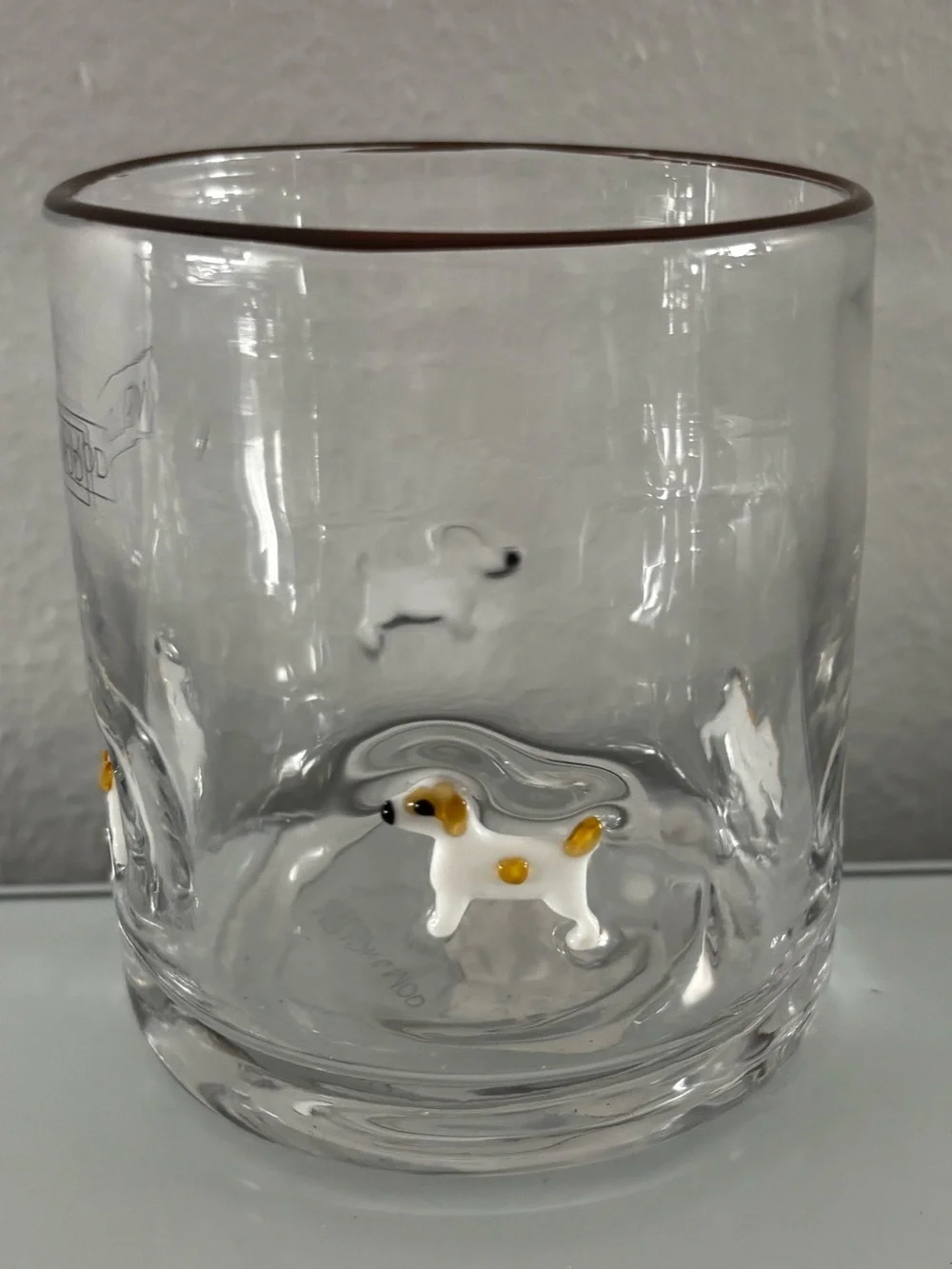 New Dog Icon Juice Glass Jack Russell Anthro Inspired Whiskey Drinking Glass